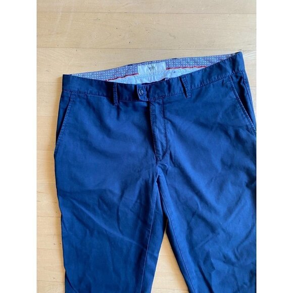 BRAX 33x342 men's navy blue chinos "Felix" stretch trousers pants - Picture 3 of 7